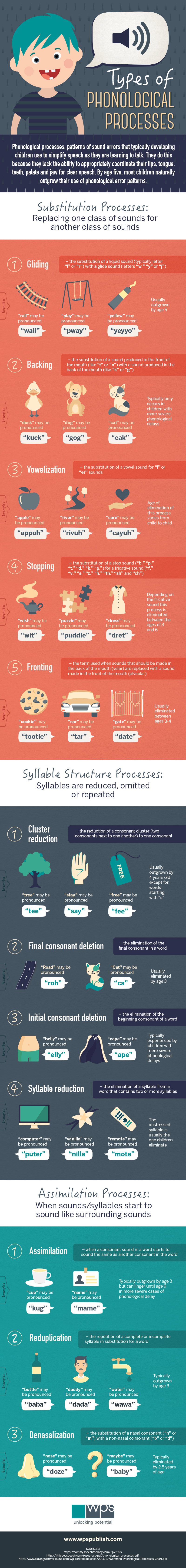Types of Phonological Processes